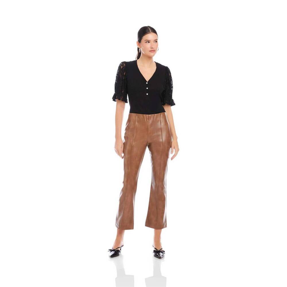 NEW FIFTEEN TWENTY sigourney pintuck pants in latte